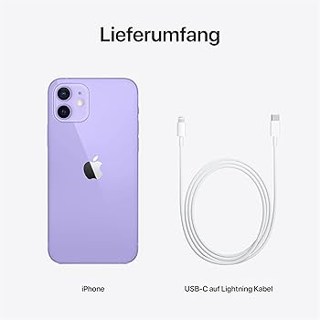 Apple iPhone 12, 64GB, Violett - (Generalüberholt) : Amazon.de