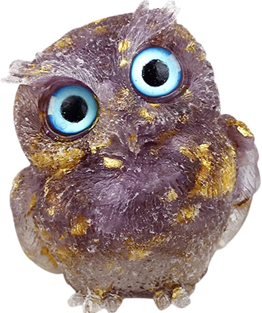 Amazon.co.jp: YUYAKESHI ふくろう 置物 マスコット オブジェ かわいい