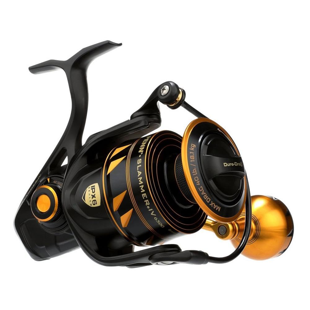 Amazon.com : PENN Slammer IV Spinning Black Gold 15 oz : Sports