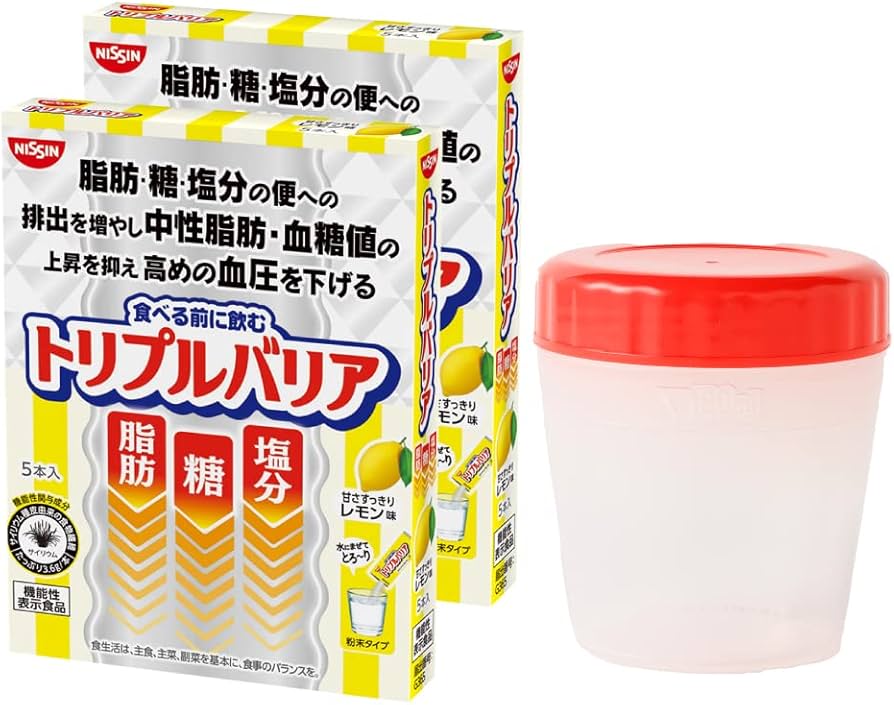 Amazon | 【シェーカー付き】 日清食品 トリプルバリア オオバコ