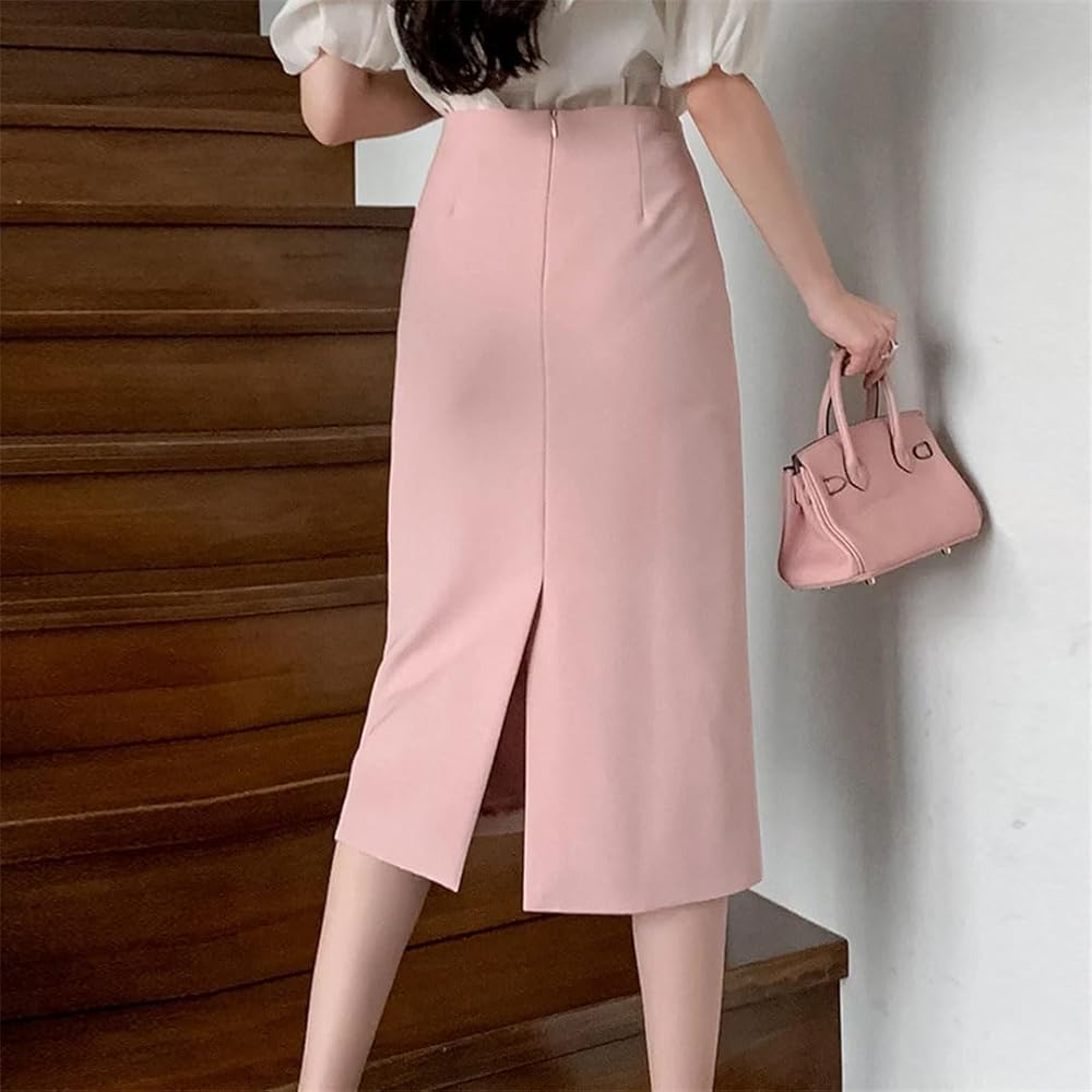 Amazon.com: Generic Women High Waist Elegant Straight Skirts