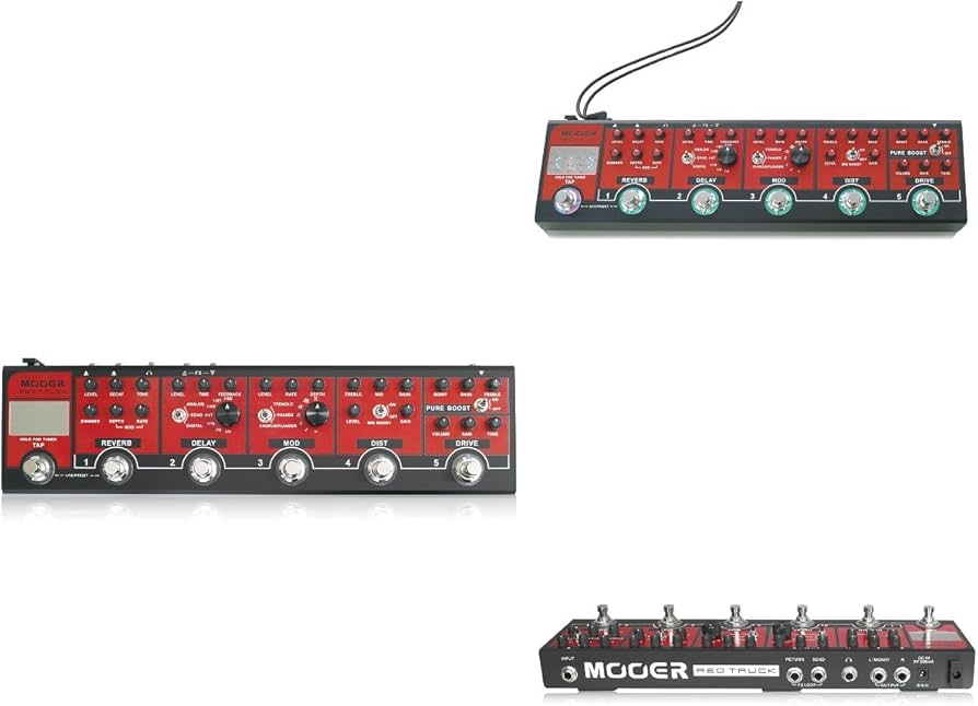 Amazon | Mooer Red Truck マルチエフェクター | ディレイ・リバーブ