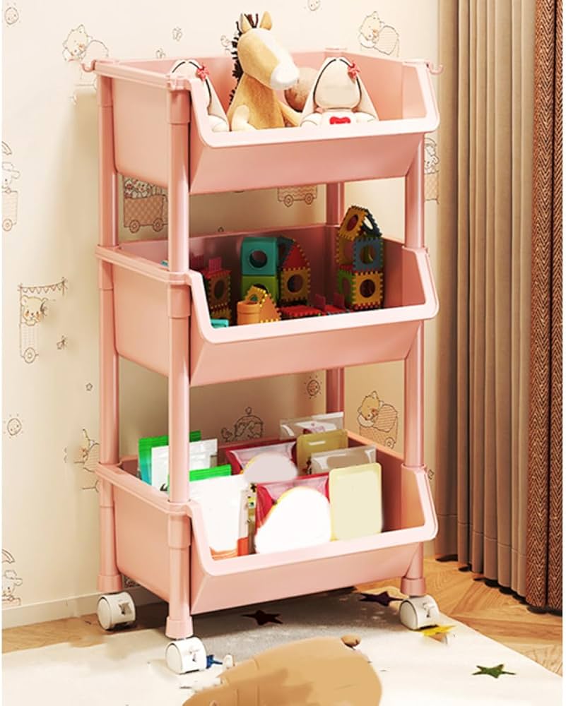 Amazon.co.jp: [FOQW] キッチン トイレワゴン 隙間収納 31.5*27*68cm