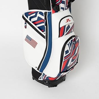 J.Lindeberg キャディバッグ 1997 EST. 371M レッド J.Lindeberg
