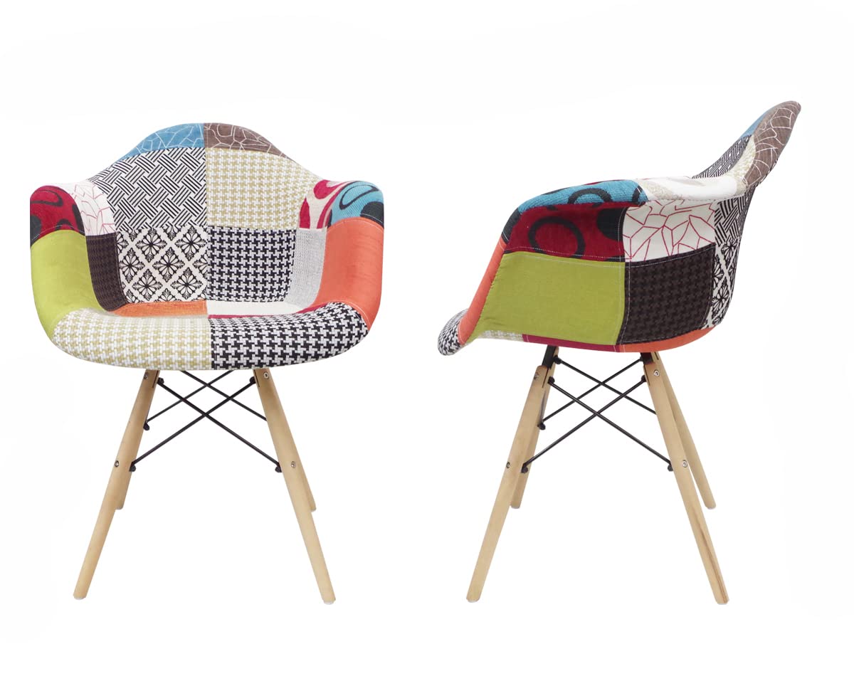 Amazon｜【WNJAPAN】イームズ チェア パッチワーク Eames アームシェル