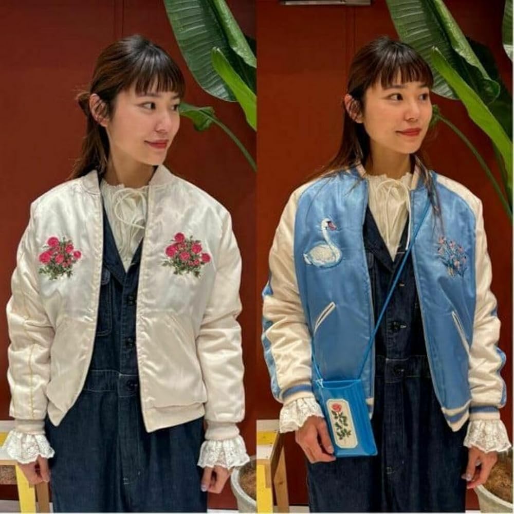 Amazon.co.jp: BEAMS COUTURE ルルメリーのリバーシブルスカジャン