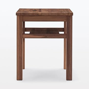 Amazon｜MUJI 無印良品 木製サイドテーブルベンチ ウォールナット材 幅