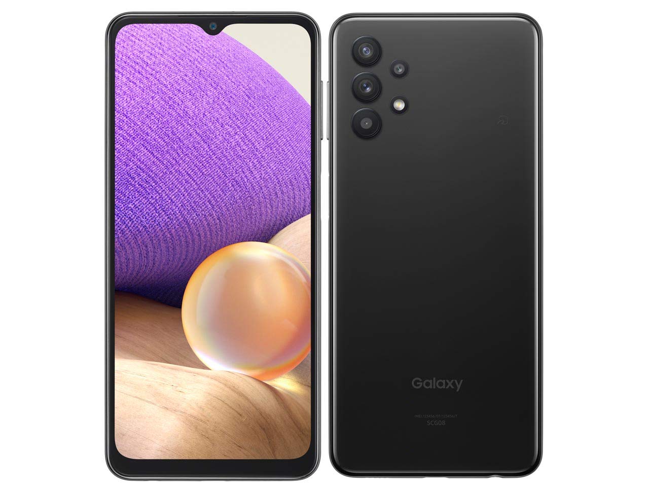 Amazon | KDDI SIMフリー au Galaxy A32 5G SCG08 [オーサムブラック