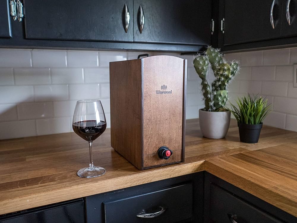 Amazon｜Winewood ボックスワインウッドケース | ウォールナット