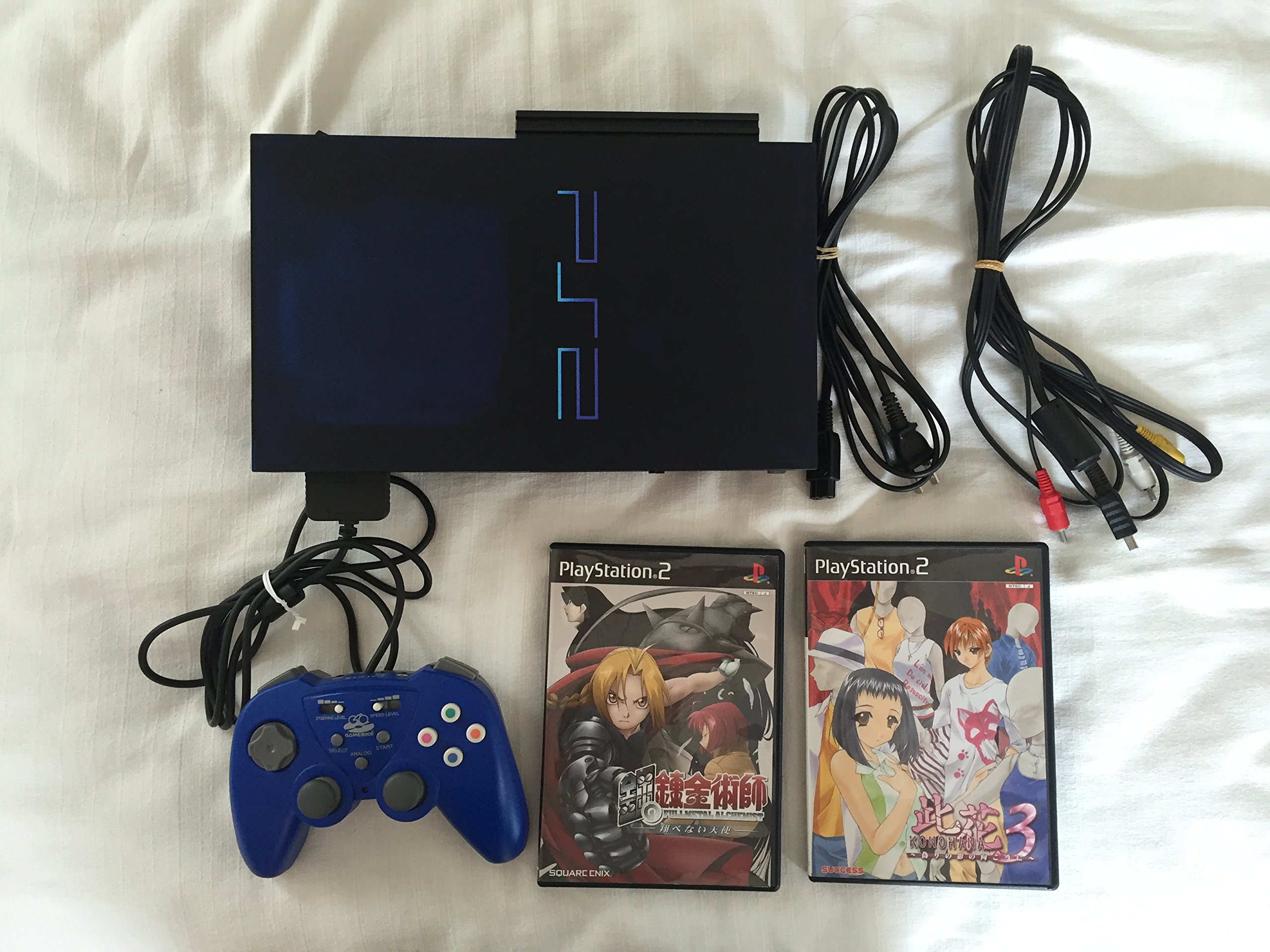 PS2本体とソフト37本 PlayStation 2 本体、コントローラー、ソフトセット
