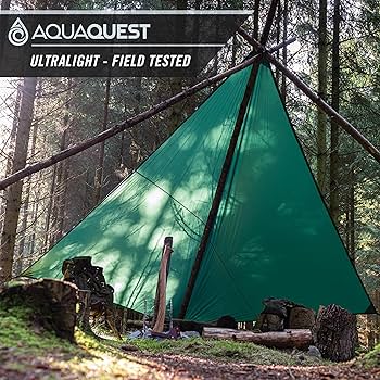 Amazon | AquaQuest Guide 防水キャンプタープ - 超軽量シェルター