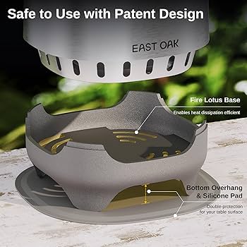 Amazon.com : EAST OAK Brasa Smokeless Tabletop Fire Pit, 304