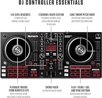 Amazon.com: Numark Mixtrack Pro FX + HF125 – 2 Deck DJ Controller