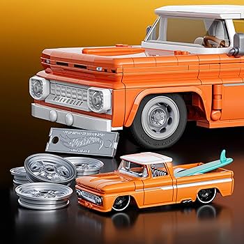 Mattel Brick Shop Hot Wheels Elite Series Building Set, Custom '62