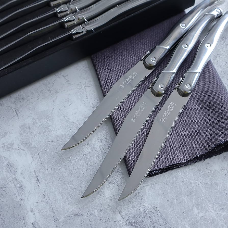 Amazon.com: Laguiole by Hailingshan Steak knives Serrated Edge