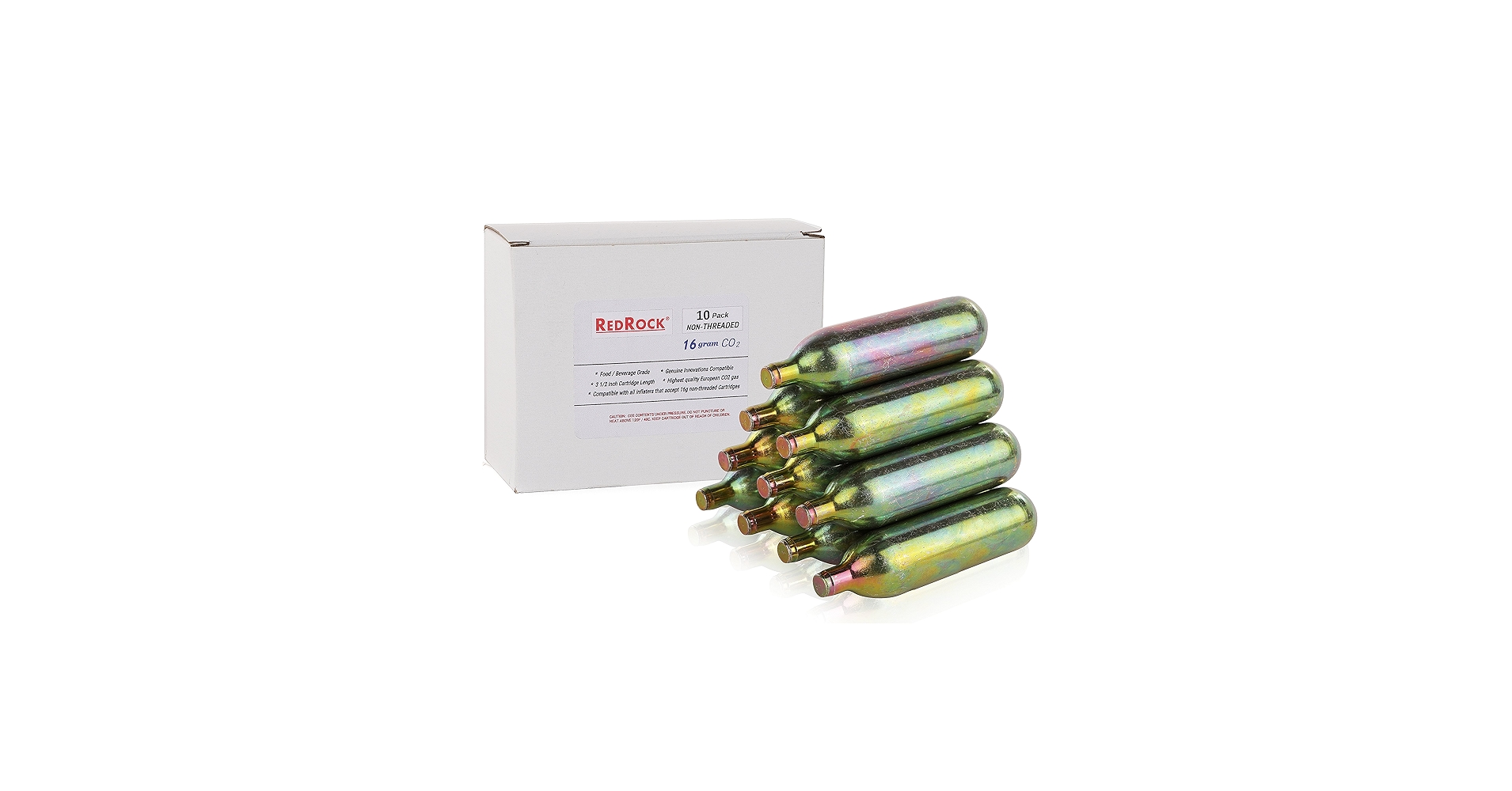 Amazon.com : Redrock Unthreaded 16 Gram CO2 Cartridges - 10 Pack