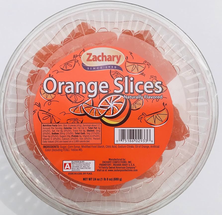 Amazon.com: Zachary 24oz Jelly Tubs (Orange Slices) : Books