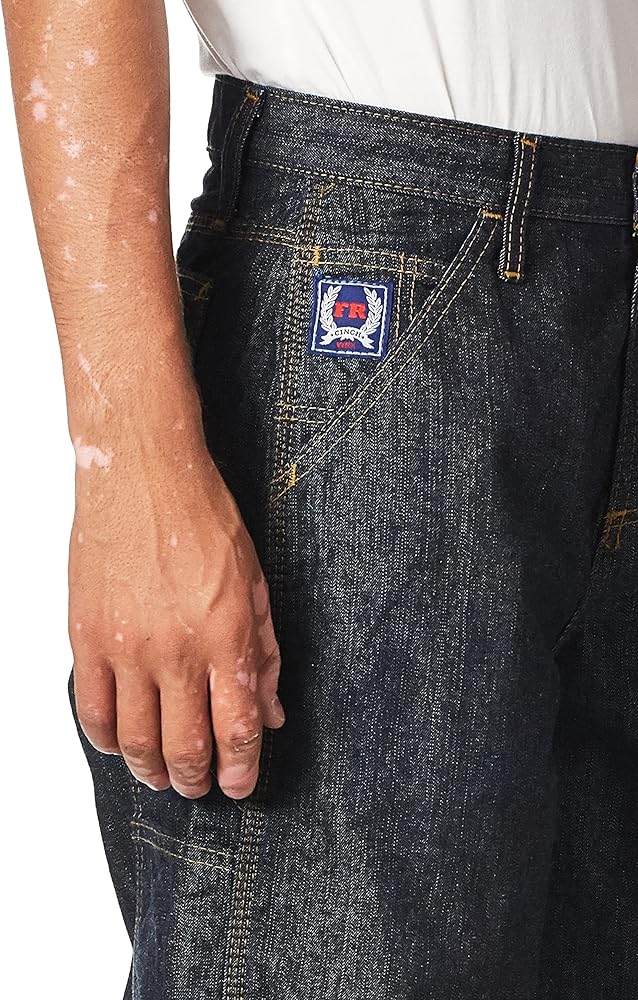 Cinch Men's FR Blue Label Carpenter Loose Fit Jean, Indigo, 29W x