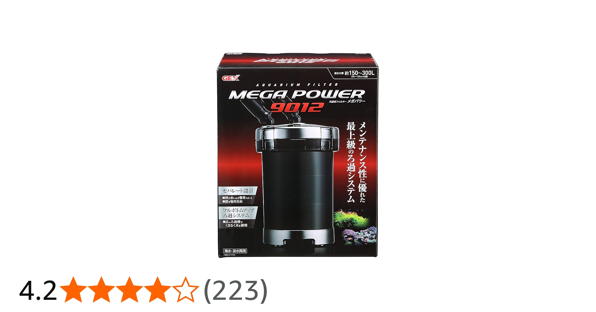Amazon | GEX AQUA FILTER メガパワー9012 セパレート設計 呼び水いら