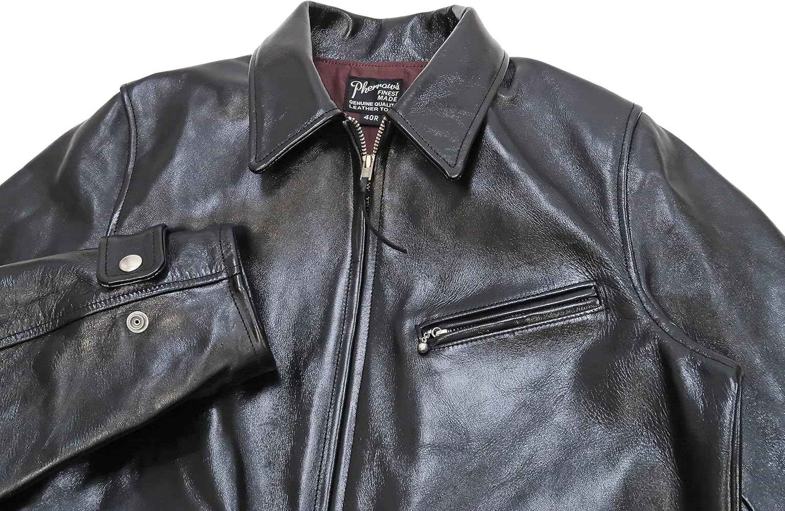 Amazon | [フェローズ] ジャケット 22W-SJ88 無地 本革 馬革 シングル