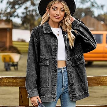 Women's Fairy Grunge Denim Jacket Y2k Acubi Vintage Coat Cyber
