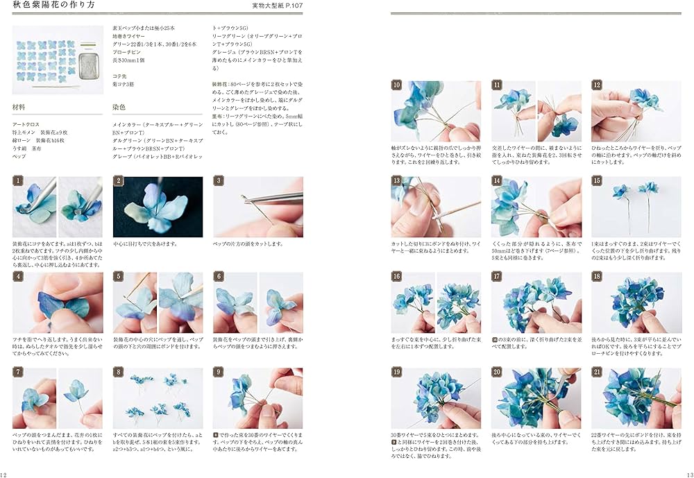 布花標本 布で作る20の植物とブローチ | utopiano |本 | 通販 | Amazon