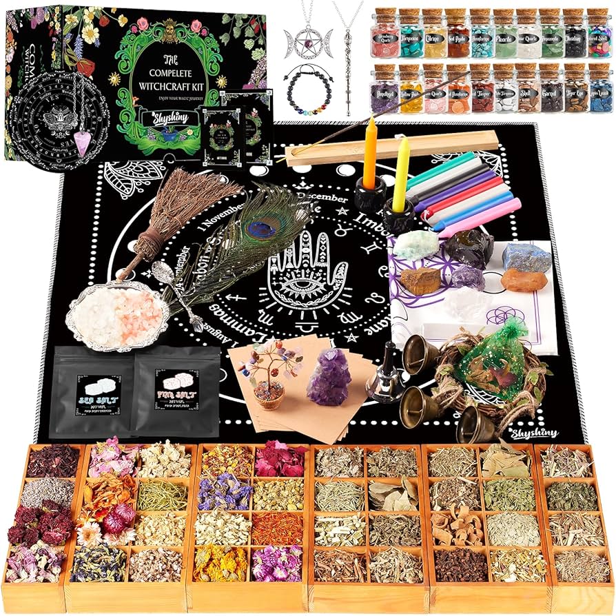 Amazon.co.jp: SHYSHINY 魔女の呪文用魔術用品キット 145個パック
