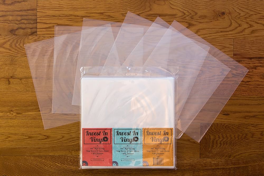 Amazon.co.jp: Invest In Vinyl 100 クリアプラスチック保護LPアウター