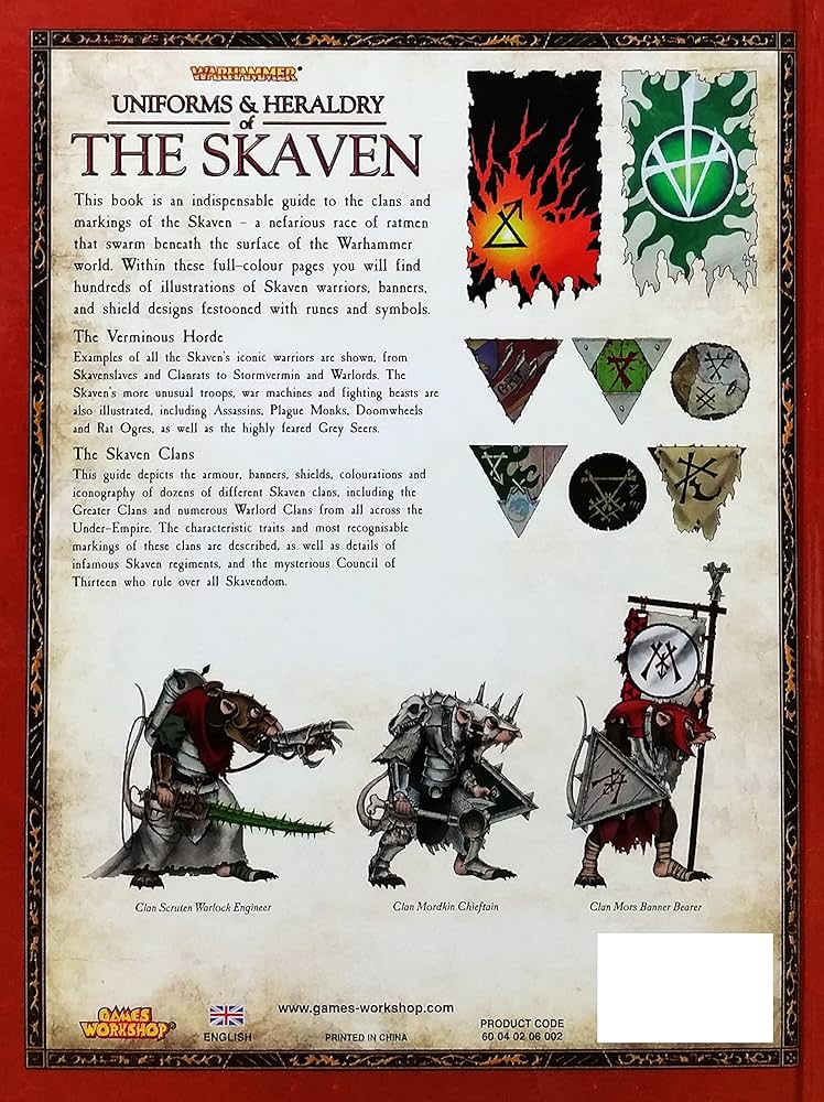 趣味・スポーツ・実用 Uniforms & Heraldry of the Skaven jl3 趣味