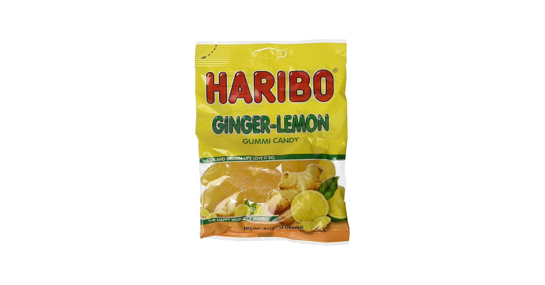 Amazon.com : Haribo Ginger-lemon Gummi Candy 4 Oz each (pack of 3