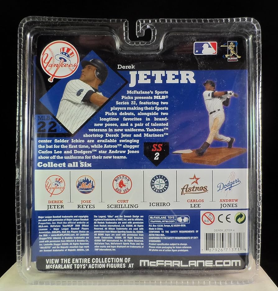 Amazon.com: McFarlane MLB Series 22:Derek Jeter 4 - New York