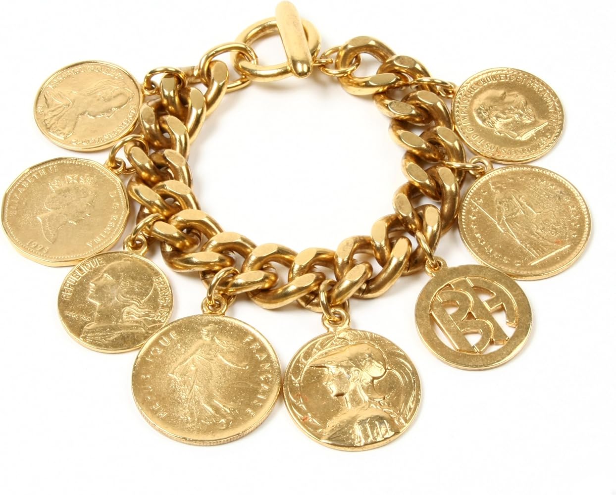 Ben-Amun Moroccan Coins Bracelet, Vintage, Elegant, Luxury Jewelry