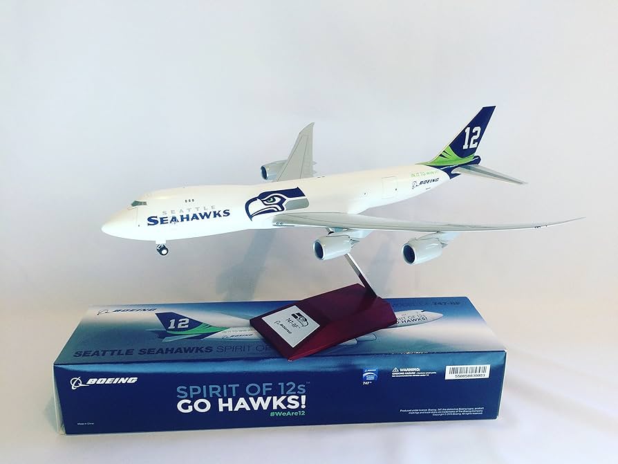 ボーイング747-8F スケール1/200 シアトルシーホークス ボーイング747