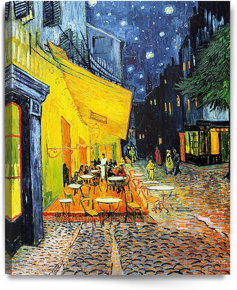 Amazon.co.jp: DecorArts - 「夜のカフェテラス」フィンセント・ファン