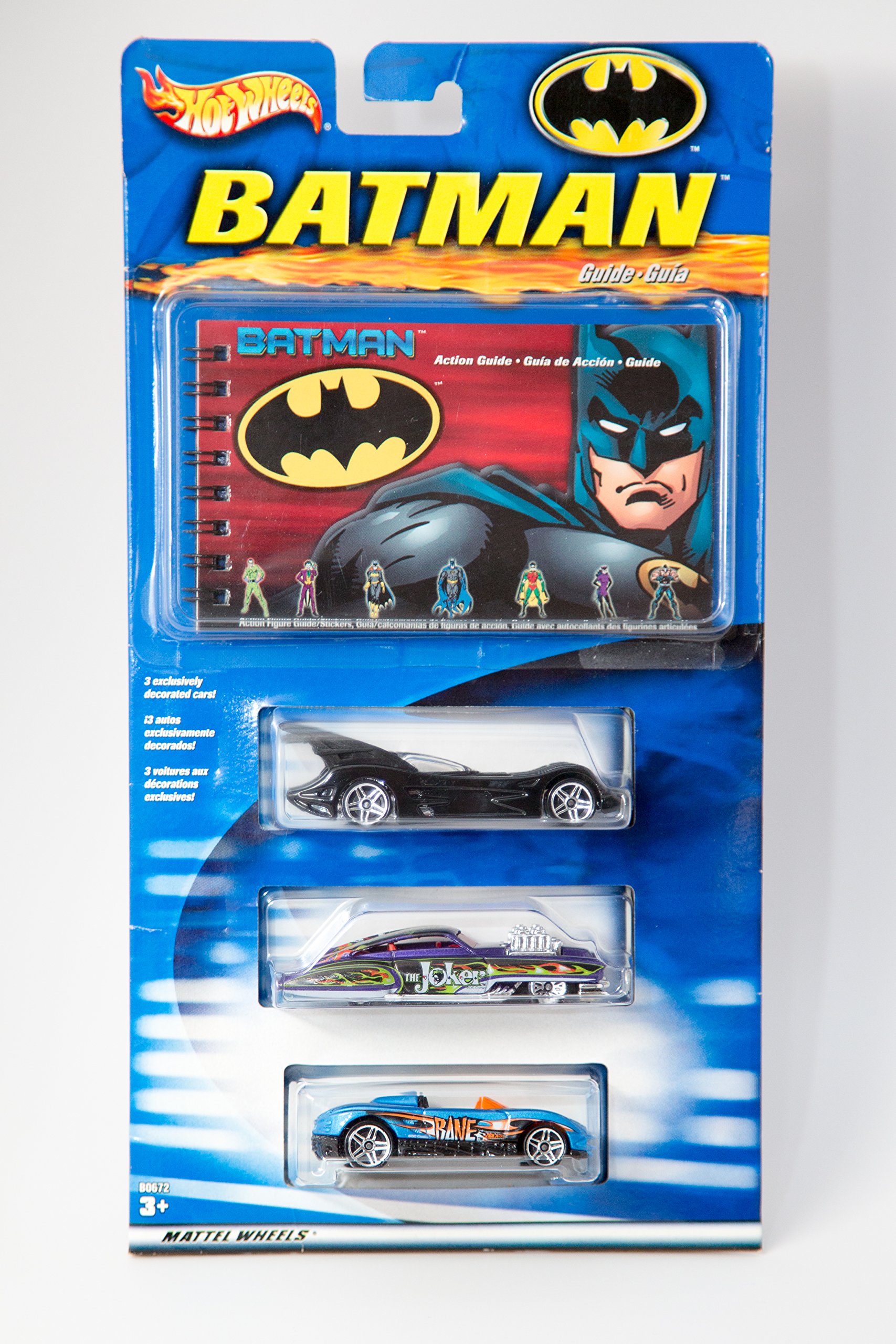 Amazon.com: Hot Wheels Batman 3 Pack Batmobile, Joker Evil Twin