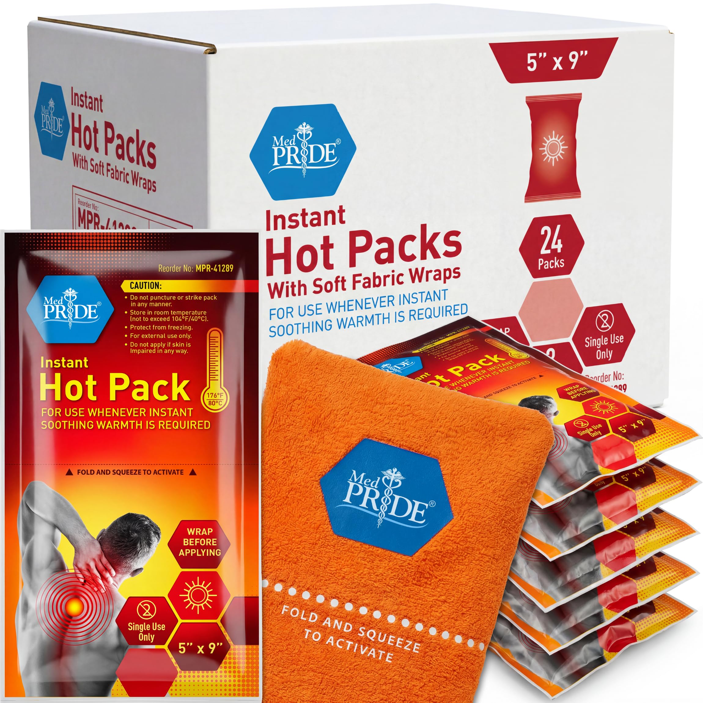 Amazon.com: MED PRIDE Instant Hot Packs Disposable for Pain Relief
