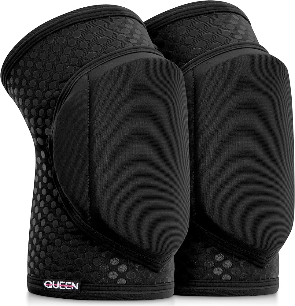 Amazon | Queen Wear – スリークブラックグリップ – ポールダンス膝