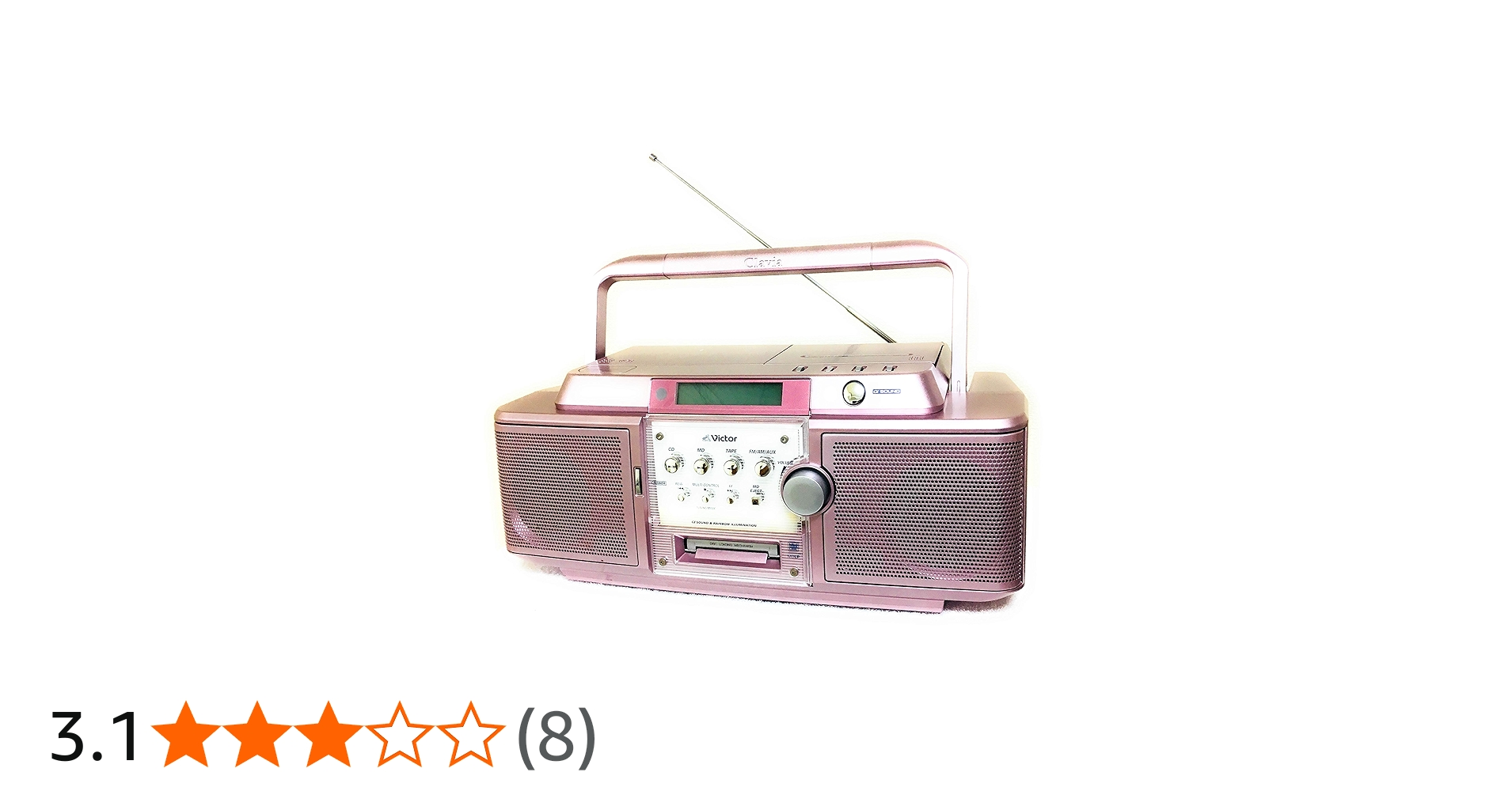 Victor MD/CD/カセットデッキ ピンク Victor MD/CD/カセットデッキ ピンク