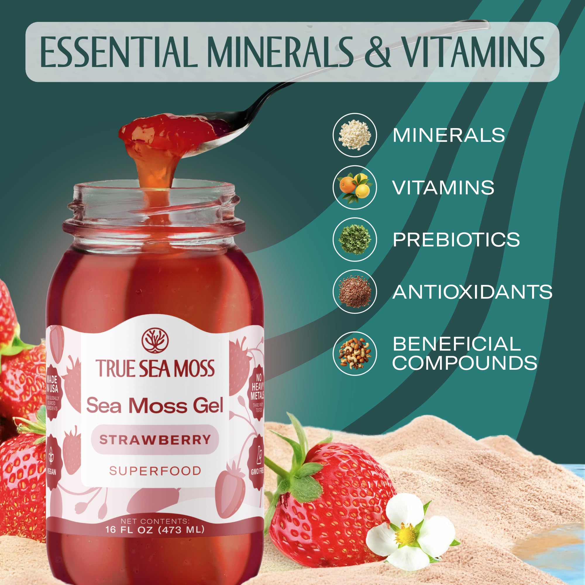 Amazon.com : TrueSeaMoss Sea Moss Gel – Made in USA – Wildcrafted