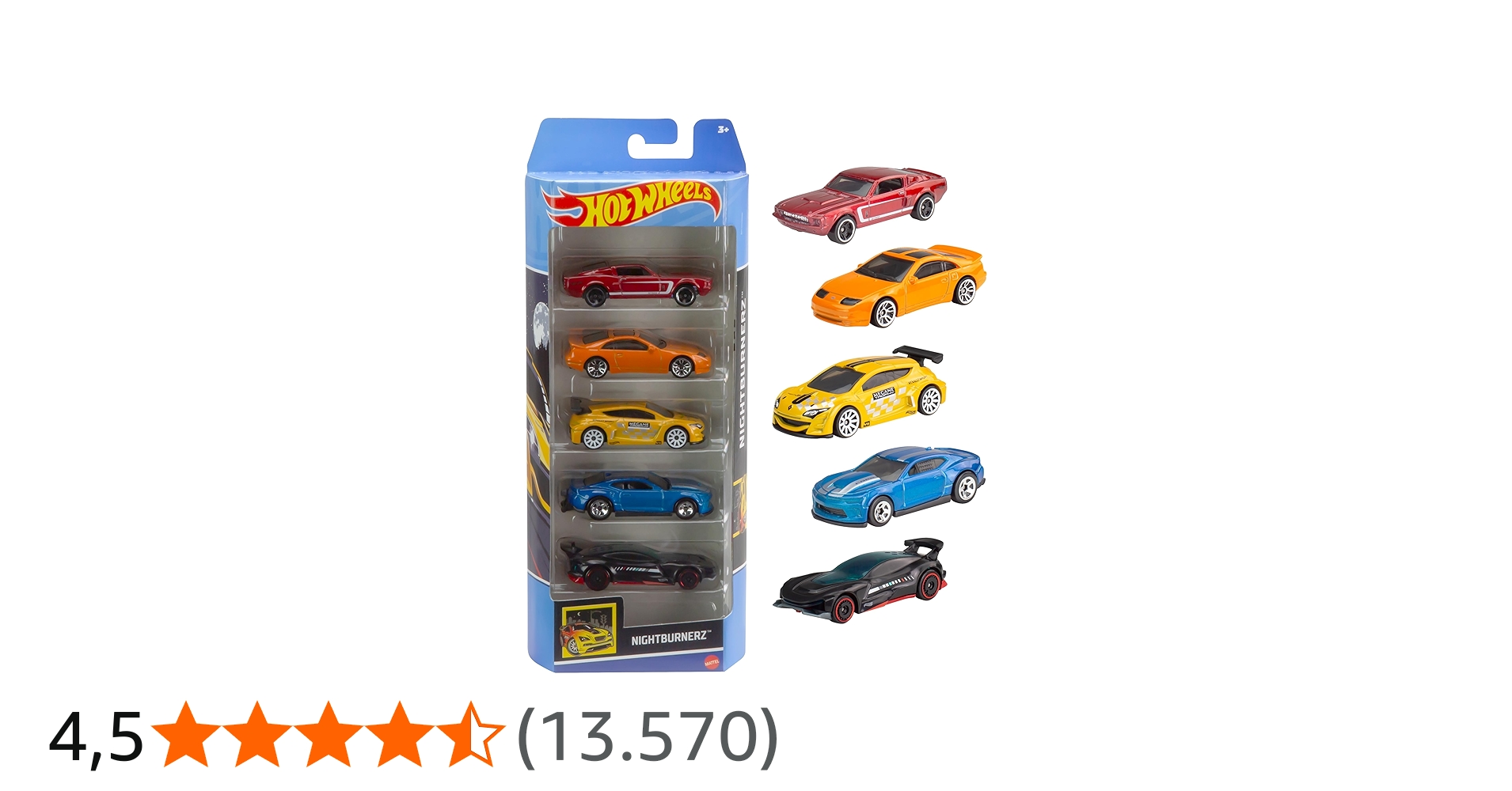 Hot Wheels 1806 - Geschenkset, je 5 Fahrzeuge, zufällige Autos