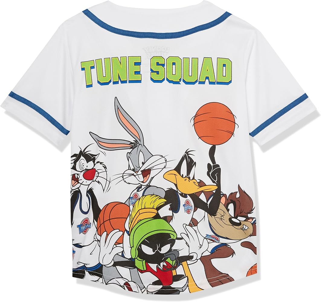 Amazon.com: Tune Squad Boys Baseball Jersey Button Down Shirt
