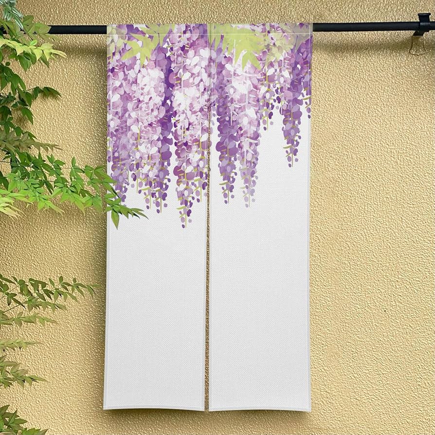 価格変更スキルスクリーン花と門 のれん 85cm×120cm【完成品】