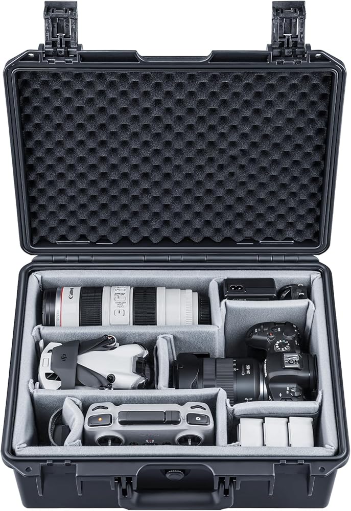 Amazon.co.jp: Lykus PVC1 防水ハードケース パッド入りケース 仕切り