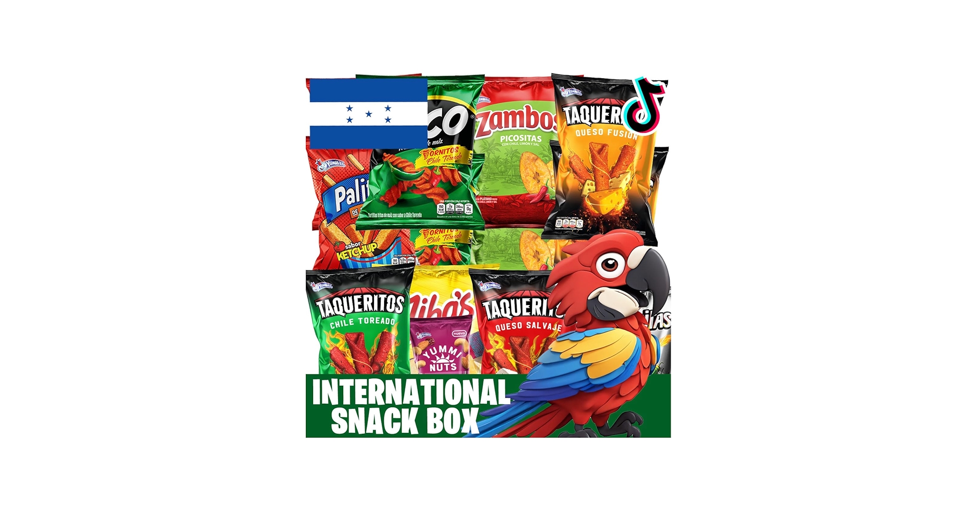 Amazon.com : Charloo Foreign Snack Box + FREE Surprise! - Honduras