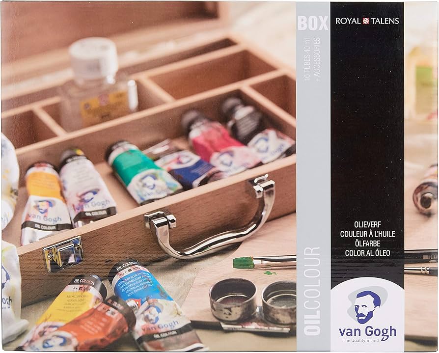 Amazon | ターレンス ヴァンゴッホ 油絵具セット 木箱入り BASIC-BOX
