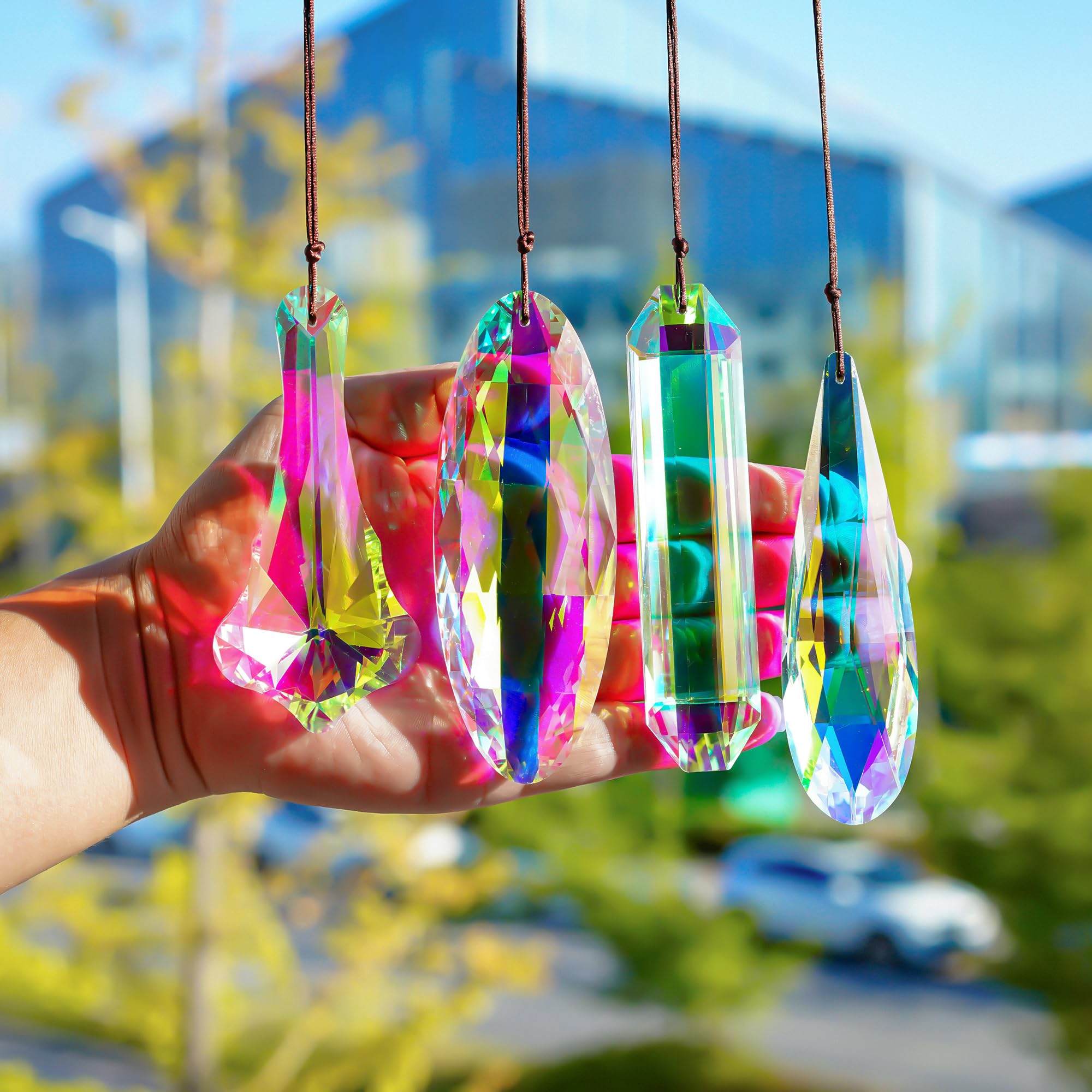 Amazon.com: H&D HYALINE & DORA Crystal Suncatcher Hanging Prisms