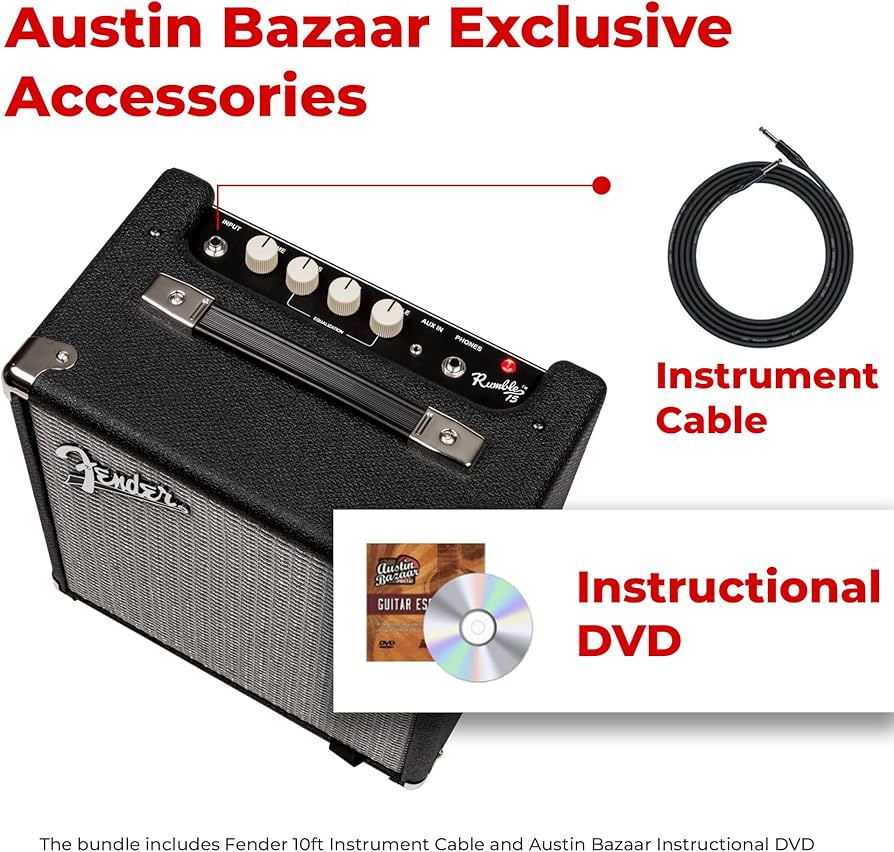 Amazon.co.jp: Fender Rumble 15 低音コンボアンプバンドル 計器