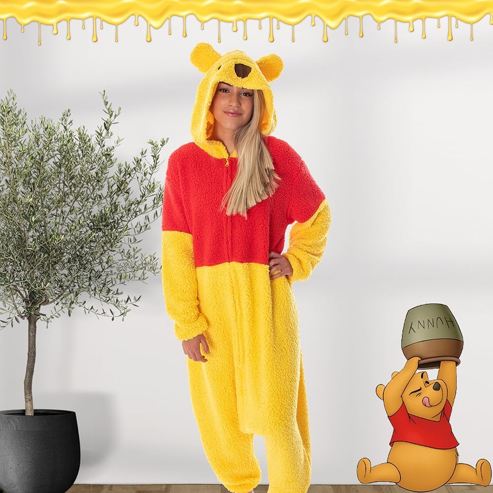 Amazon.com: Disney Winnie The Pooh Kigurumi Adult Costume Union