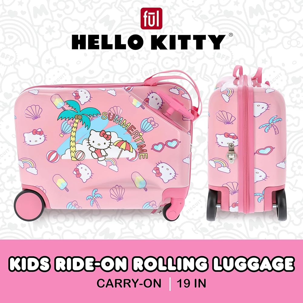 Amazon | FUL ハローキティ 19インチ 機内持ち込み荷物、キッズ