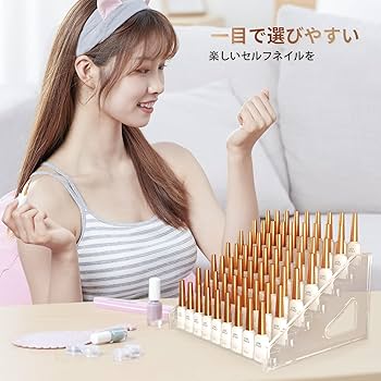 Amazon.co.jp: Annhua マニキュア収納 マニキュアスタンド 7段 ジェル